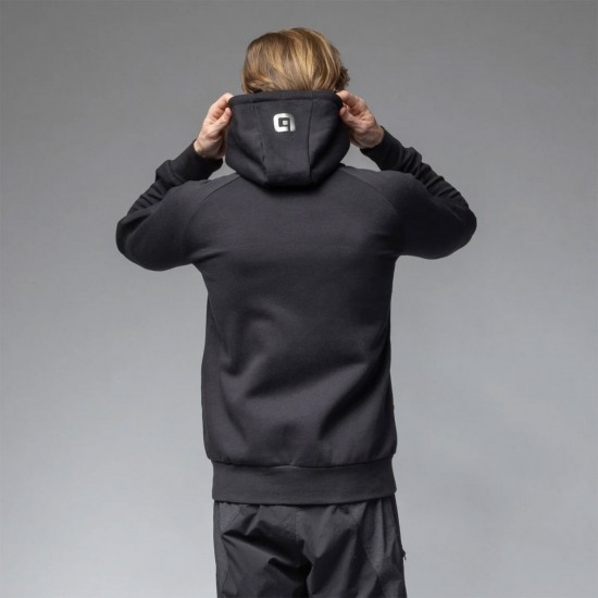 Ale Clothing Long Sleeved Hoodie Black/Grey  L