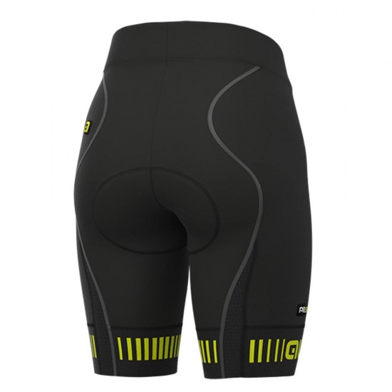 Ale Clothing Strada PR-R Wmn Shorts Black/Yellow XS