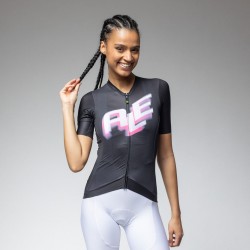 Ale Clothing Sauvage 2.0 PR-E Short Sleeved Womens Jersey Black L
