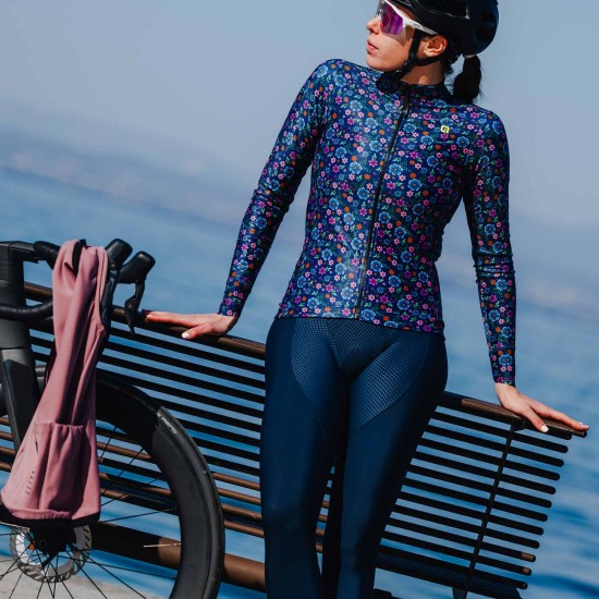 Ale Clothing Flowery Pragma Long Sleeved Womens Jersey Blue Combo L Ale Clothing Flowery Pragma Long Sleeved Womens Jersey Blue Combo L