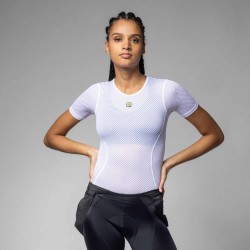 Ale Clothing Velo Active Intimo Short Sleeved Womens Baselayer White M