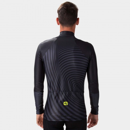 Ale Clothing Green Digital PR-R Long Sleeved Jersey Eggplant L