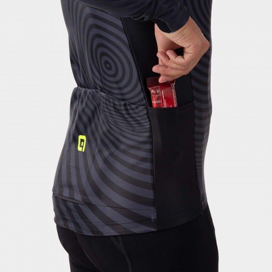 Ale Clothing Green Digital PR-R Long Sleeved Jersey Eggplant L