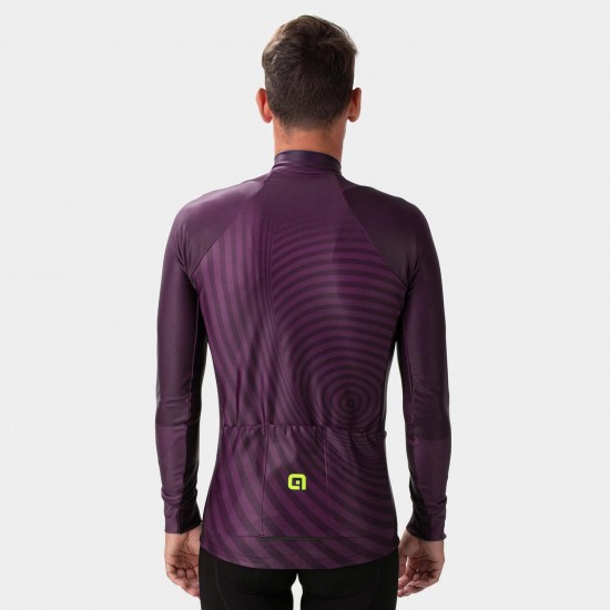 Ale Clothing Green Digital PR-R Long Sleeved Jersey Eggplant L