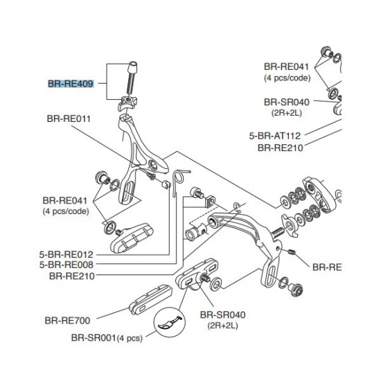 Campagnolo Brake Cable Adjuster Rec/Chor