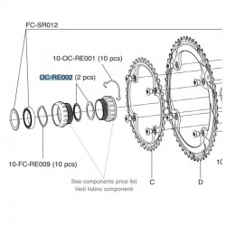 Campagnolo Outboard Cup Seals (2pcs) Campagnolo Outboard Cup Seals (2pcs)