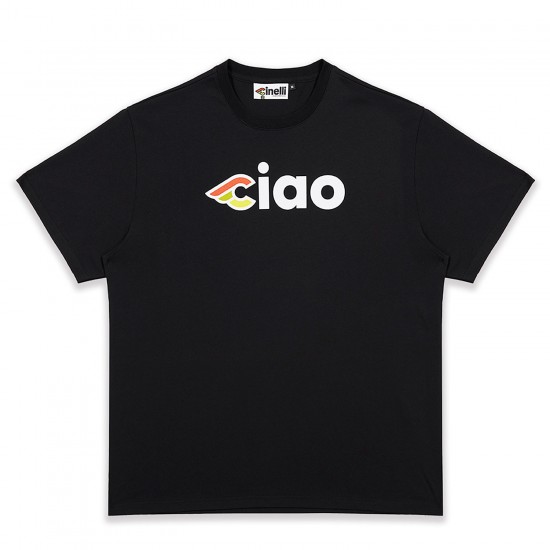 Cinelli T-Shirt Ciao Black L Cinelli T-Shirt Ciao Black L