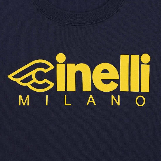 Cinelli T-Shirt Cinelli Milano Navy Blue S Cinelli T-Shirt Cinelli Milano Navy Blue S