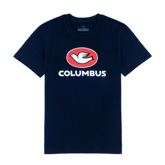 Cinelli T-Shirt Columbus Dove Navy Blue L Cinelli T-Shirt Columbus Dove Navy Blue L