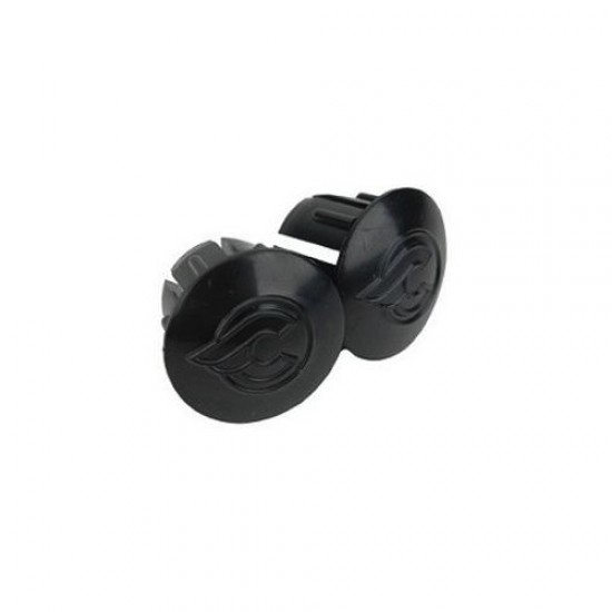 Cinelli Winged C Bar End Plugs Black Pair Cinelli Winged C Bar End Plugs Black Pair