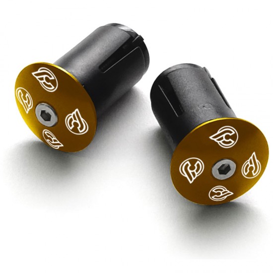 Cinelli Anodised Expander Bar End Plugs Gold Cinelli Anodised Expander Bar End Plugs Gold