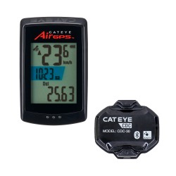 CATEYE AIR GPS CYCLE COMPUTER WITH CADENCE SENSOR: