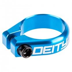 DEITY CIRCUIT Seatpost Clamp: BLUE 36.4MM