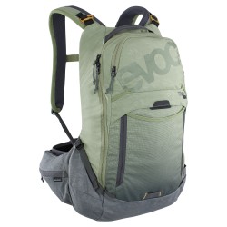 EVOC TRAIL PRO PROTECTOR BACKPACK 16L 2021: LIGHT OLIVE/CARBON GREY S/M EVOC TRAIL PRO PROTECTOR BACKPACK 16L 2021: LIGHT OLIVE/CARBON GREY S/M