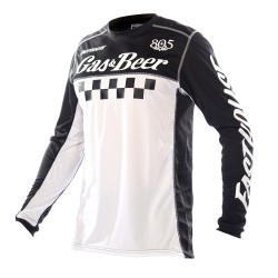 FASTHOUSE 805 GRINDHOUSE TAVERN LONG SLEEVE JERSEY 2021: BLACK/WHITE 2XL