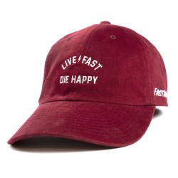 FASTHOUSE DIE HAPPY HAT 2022: VINTAGE RED ONE SIZE