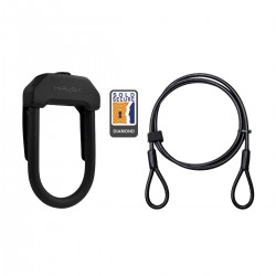 HIPLOK DXP D-LOCK & 2M CABLE: BLACK