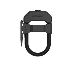 HIPLOK DX D LOCK WITH FRAME CLIP: ALL BLACK