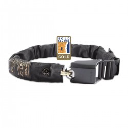 HIPLOK GOLD WEARABLE CHAIN LOCK 10MM X 85CM - WAIST 24-44 INCHES (GOLD SOLD SECURE): BLACK 10MM X 85CM HIPLOK GOLD WEARABLE CHAIN LOCK 10MM X 85CM - WAIST 24-44 INCHES (GOLD SOLD SECURE): BLACK 10MM X 85CM