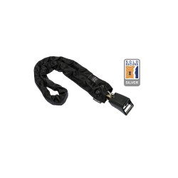HIPLOK HOME SILVER CHAIN LOCK 8MM X 120CM (SILVER SOLD SECURE): BLACK HIPLOK HOME SILVER CHAIN LOCK 8MM X 120CM (SILVER SOLD SECURE): BLACK