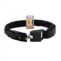 HIPLOK LITE WEARABLE CHAIN LOCK 6MM X 75CM - WAIST 24-44 INCHES (BRONZE SOLD SECURE): BLACK 6MM X 75CM HIPLOK LITE WEARABLE CHAIN LOCK 6MM X 75CM - WAIST 24-44 INCHES (BRONZE SOLD SECURE): BLACK 6MM X 75CM