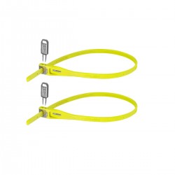 HIPLOK Z-LOK ARMOURED REUSEABLE TIE (TWIN PACK): LIME 40CM HIPLOK Z-LOK ARMOURED REUSEABLE TIE (TWIN PACK): LIME 40CM