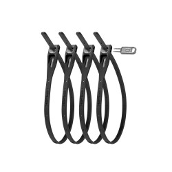 HIPLOK Z-LOK ARMOURED REUSEABLE TIE (PACK OF 4): BLACK 40CM HIPLOK Z-LOK ARMOURED REUSEABLE TIE (PACK OF 4): BLACK 40CM