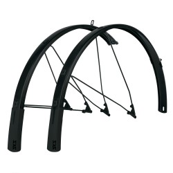 SKS Bluemels Style 27.5"- 29" Mudguard Set: BLACK 27.5"-29" 65MM SKS Bluemels Style 27.5"- 29" Mudguard Set: BLACK 27.5"-29" 65MM