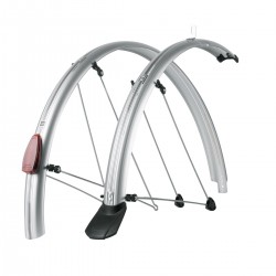 SKS Chromoplastics Mudguard Set 700c P45/P50: SILVER 28" 45MM SKS Chromoplastics Mudguard Set 700c P45/P50: SILVER 28" 45MM