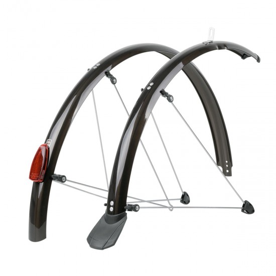 SKS Chromoplastics Mudguard Set 26 P65: SILVER 26" 65MM