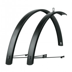 SKS EDGE AL 28" 46mm Aluminium Mudguard Set: MATTE BLACK 28" 46MM SKS EDGE AL 28" 46mm Aluminium Mudguard Set: MATTE BLACK 28" 46MM