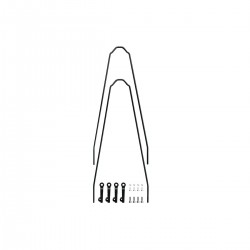SKS Replacement U Stay Kit Black For Velo 42 Urban / 47  Trekking: SKS Replacement U Stay Kit Black For Velo 42 Urban / 47  Trekking: