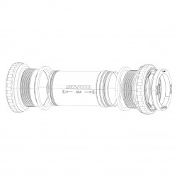 SRAM Bottom Bracket Shield and Wave Washer Assy PressFit GXP Specialized 84.5mm: