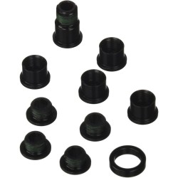 Sram Spare - Crank Chainring Bolt Kit Red Hidden Bolt 5/Arm Aluminium Black: