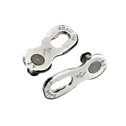 SRAM PowerLock Silver Chain Connector 11-speed (Bulk 50 pcs): SILVER 11 SPEED SRAM PowerLock Silver Chain Connector 11-speed (Bulk 50 pcs): SILVER 11 SPEED