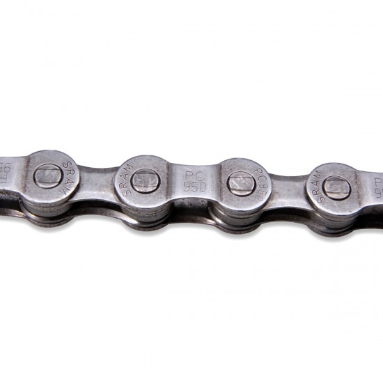SRAM PC951 9spd Chain Grey (114 Links) (BULK - 25pcs): GREY 9 SPEED SRAM PC951 9spd Chain Grey (114 Links) (BULK - 25pcs): GREY 9 SPEED