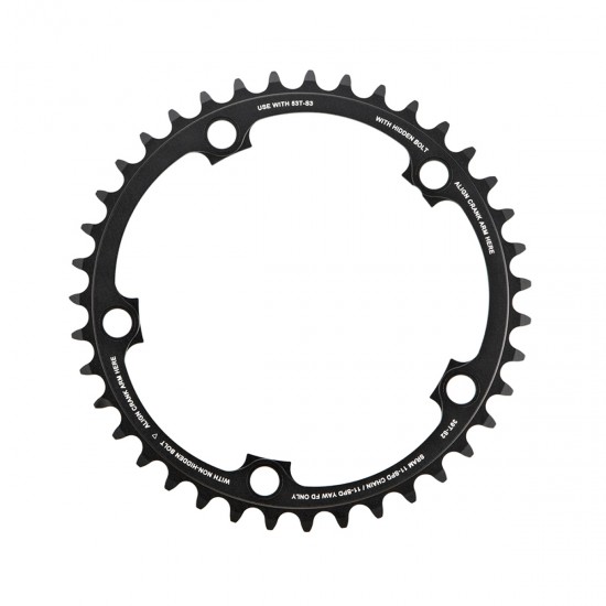 SRAM Chain Ring Road Red22/Force22 X-Glide R 39T Yaw 11 Speed S2130 Alum 3mm Blast Black (53-39): BLACK 11SPD 39T