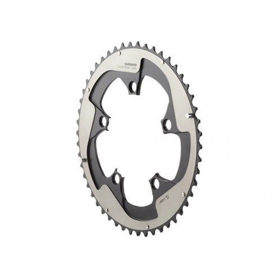 SRAM Chain Ring Road Red22 X-Glide R 50T Yaw 11 Speed S3 Hidden Bolt/Non-Hidden Bolt 110 Alum 5mm Falcon Grey BB30 or GXP (50 34): GREY 11SPD 50T