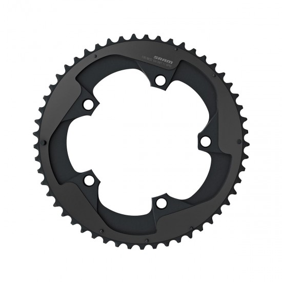 SRAM Chain Ring Road Red B2 X-Glide 52T Yaw 11 Speed S2 110 Alum5mm Blast Black 2-Pin (52-36): BLACK 11SPD 52T