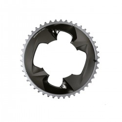 SRAM Chain Ring Road 107Bcd 2X12 Force With Cover Plate: POLAR GREY 12SPD 46T
