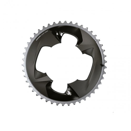 SRAM Chain Ring Road 107Bcd 2X12 Force With Cover Plate: POLAR GREY 12SPD 48T