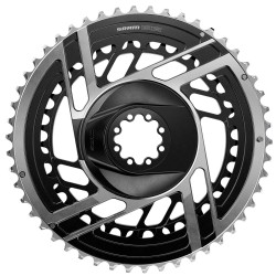 SRAM Chain Ring Road DM Kit Non-Power Red E1: BLACK/SILVER 46-33T