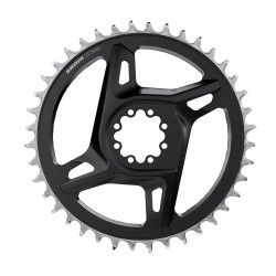 SRAM Chain Ring Road DM X-Sync (Red E1) Including 8 Chainring Bolts: BLACK/SILVER 40T