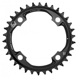 SRAM Chain Ring X-SYNC 2 34T 104 BCD Steel Eagle Black: BLACK 34T