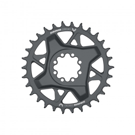 SRAM - Chain Ring T-Type Direct Mount 3mm Offset Eagle (Including 8 Bolts) Dark Polar - GX D1: DARK POLAR GREY 30T