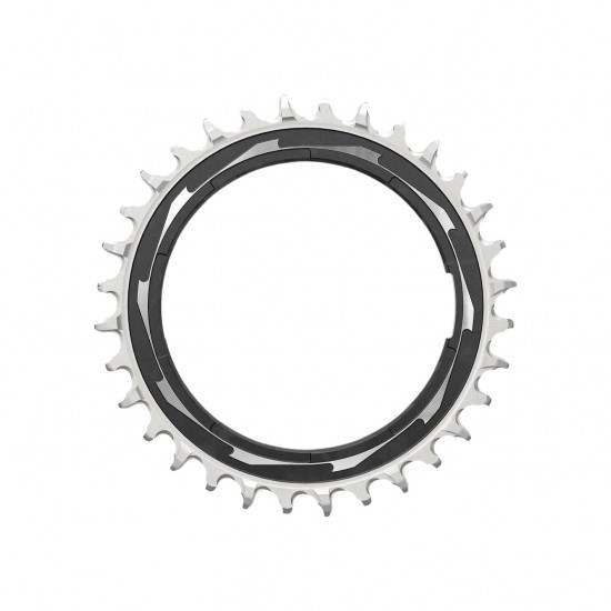 SRAM Chain Ring T-TYPE Powermeter Threaded 0mm Offset Eagle (including pin thread backup and screw) XXSL D1 2023: BLACK/SILVER 36T