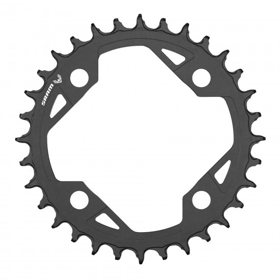SRAM Chain Ring T-TYPE 94 BCD Aluminum Light Powered EMTB: BLACK 32T