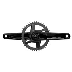 SRAM Rival 1X D1 Quarq Road Power Meter DUB Wide (BB Not Included): BLACK 175MM - 40T