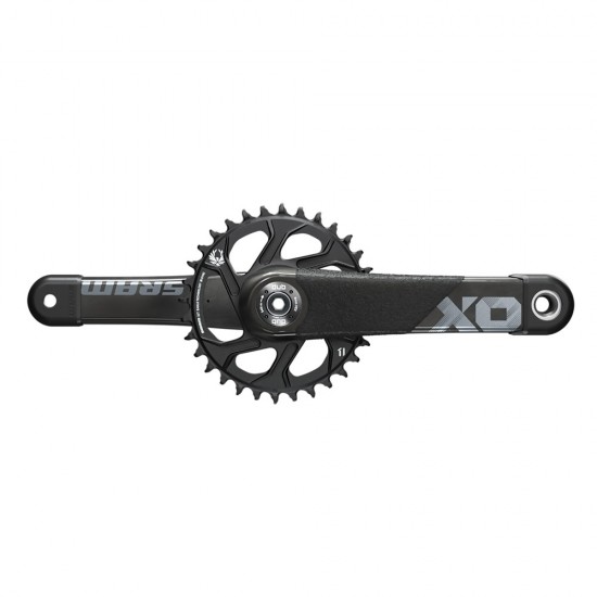 SRAM Crankset X01 All Downhill DUB83 With Direct Mount 34t X-SYNC 2 Chainring B1: BLACK 165MM