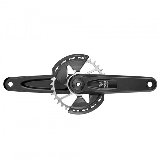 SRAM Crankset Eagle 90 Q174 CL55 DUB MTB Wide Black 2-guards 32t Steel T-Type (BB and BB DUB spacers are not included):  175MM